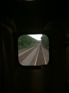 View to the rear of the Amtrak Pennsylvanian