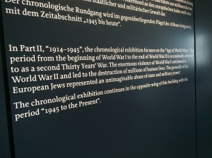 Entrance to 1914-1945 section of Militärhistorische Museum der Bundeswehr in Dresden, Germany.