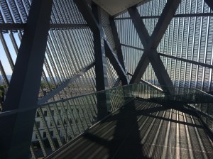 Inside the triangular prism jutting out of the Militar Historisches Museum in Dresden, Germany